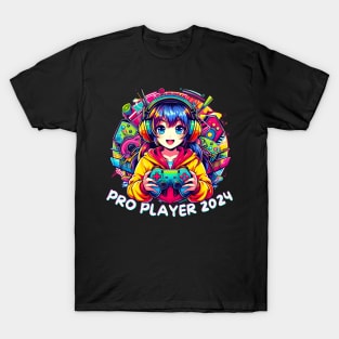 Pro player 2024 gamer girl T-Shirt